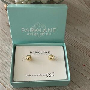 Park Lane Shiny Gold Ball Earrings